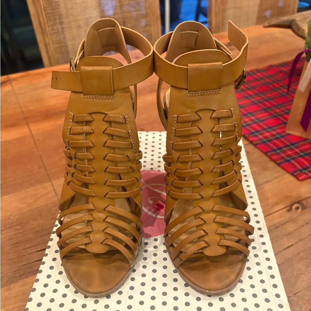 Diba Tan Strappy Heels